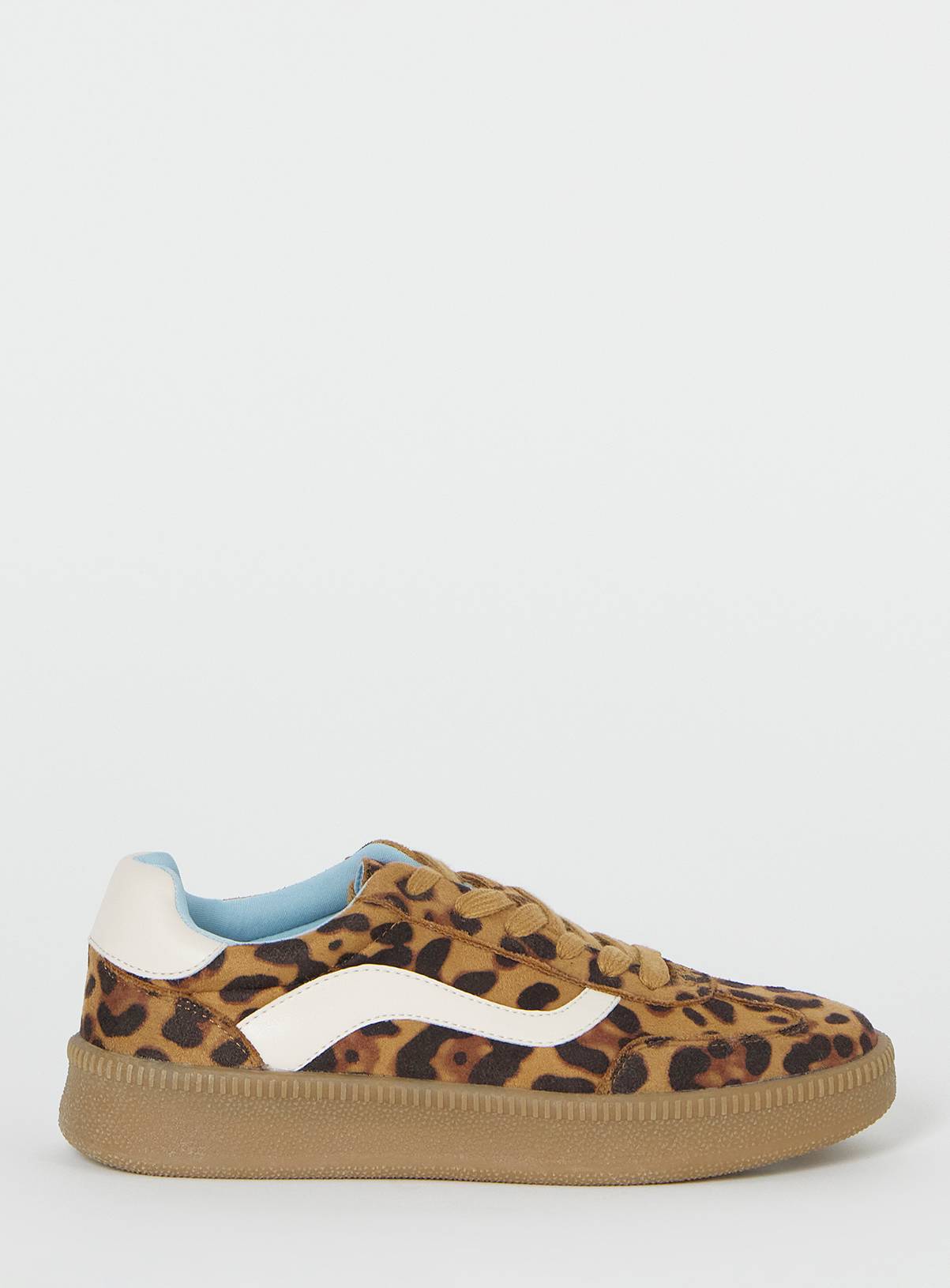 SIMPLY BE Chunky Retro Leopard Print Trainer Wide Fit 5 - Image 3